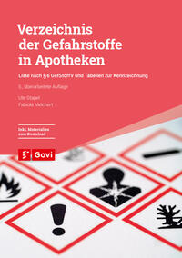 Vorderes Coverbild Verzeichnis der Gefahrstoffe in Apotheken