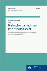 Vorderes Coverbild Die Insolvenzanfechtung im russischen Recht