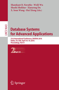 Vorderes Coverbild Database Systems for Advanced Applications