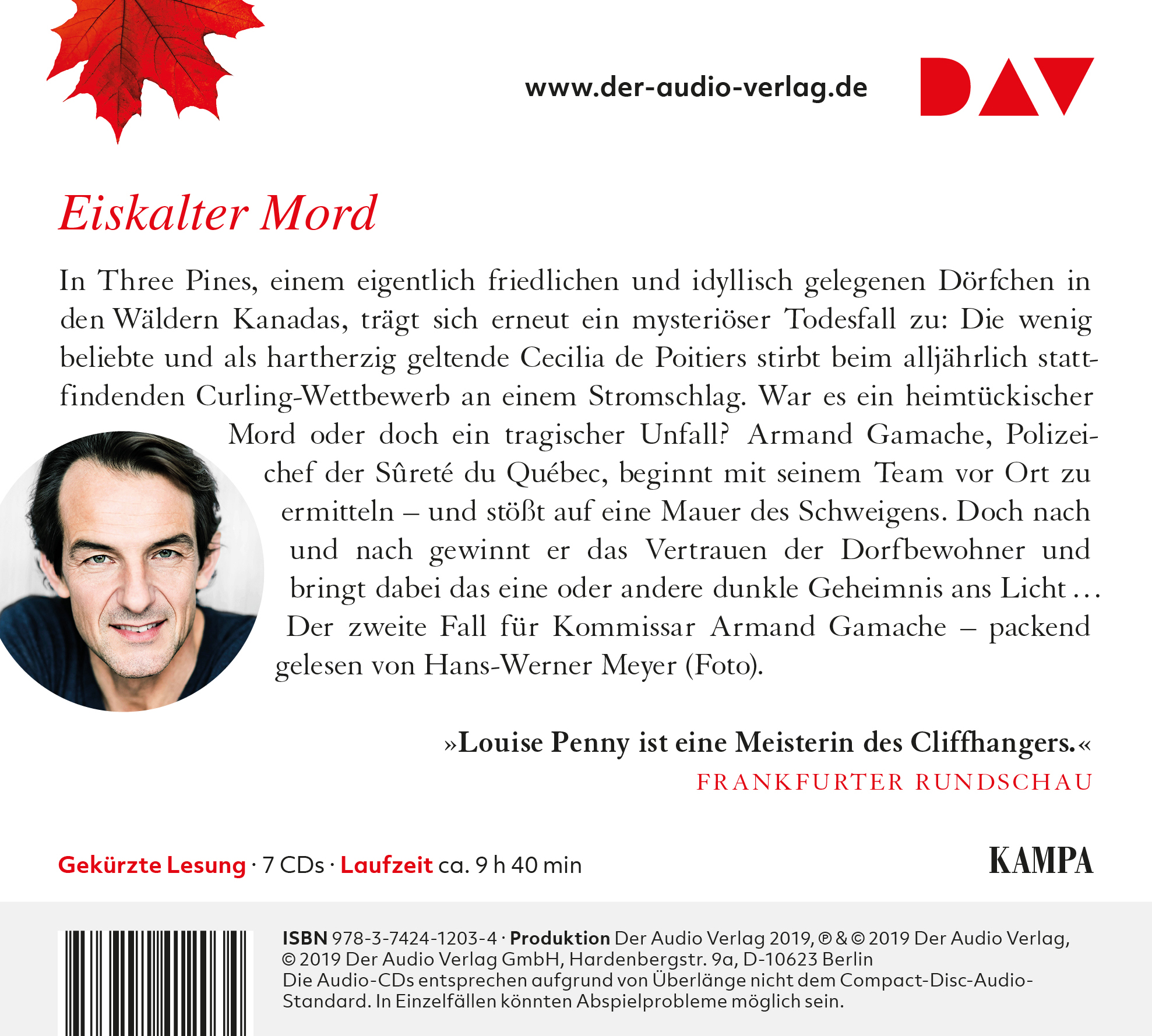 Rückseitencover Tief eingeschneit. Der zweite Fall für Gamache