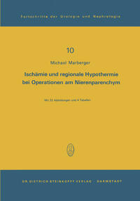Vorderes Coverbild Ischämie und regionale Hypothermie bei Operationen am Nierenparenchym