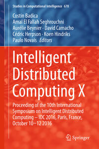 Vorderes Coverbild Intelligent Distributed Computing X