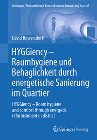 Vorderes Coverbild HYGGiency - Raumhygiene und Behaglichkeit durch energetische Sanierung im Quartier