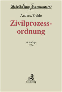 Vorderes Coverbild Zivilprozessordnung. ZPO