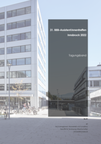 Vorderes Coverbild Tagungsband zum 31. BBB-Assistent:innentreffen Innsbruck 2022