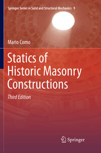 Vorderes Coverbild Statics of Historic Masonry Constructions