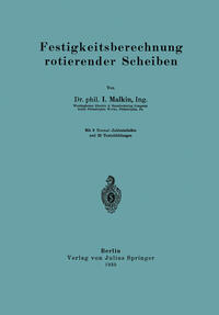 Vorderes Coverbild Festigkeitsberechnung rotierender Scheiben