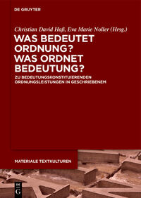 Vorderes Coverbild Was bedeutet Ordnung - was ordnet Bedeutung?