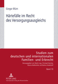 Vorderes Coverbild Härtefälle im Recht des Versorgungsausgleichs