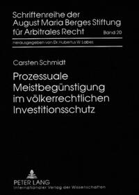 Vorderes Coverbild Prozessuale Meistbegünstigung im völkerrechtlichen Investitionsschutz