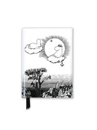 Vorderes Coverbild Premium Notizbuch DIN A6: Tove Jansson, Mumin und Snorkfräulein aus "Die Mumins, eine drollige Gesellschaft"