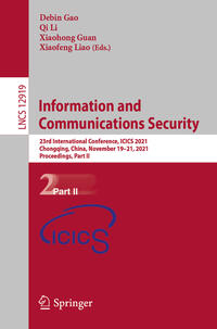 Vorderes Coverbild Information and Communications Security