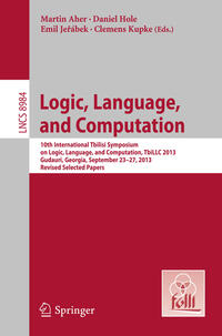 Vorderes Coverbild Logic, Language, and Computation