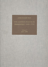 Vorderes Coverbild The German Political Broadsheet 1600-1700