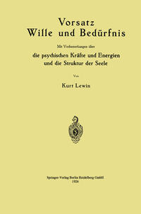 Vorderes Coverbild Vorsatz Wille und Bedürfnis