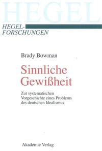 Vorderes Coverbild Sinnliche Gewißheit