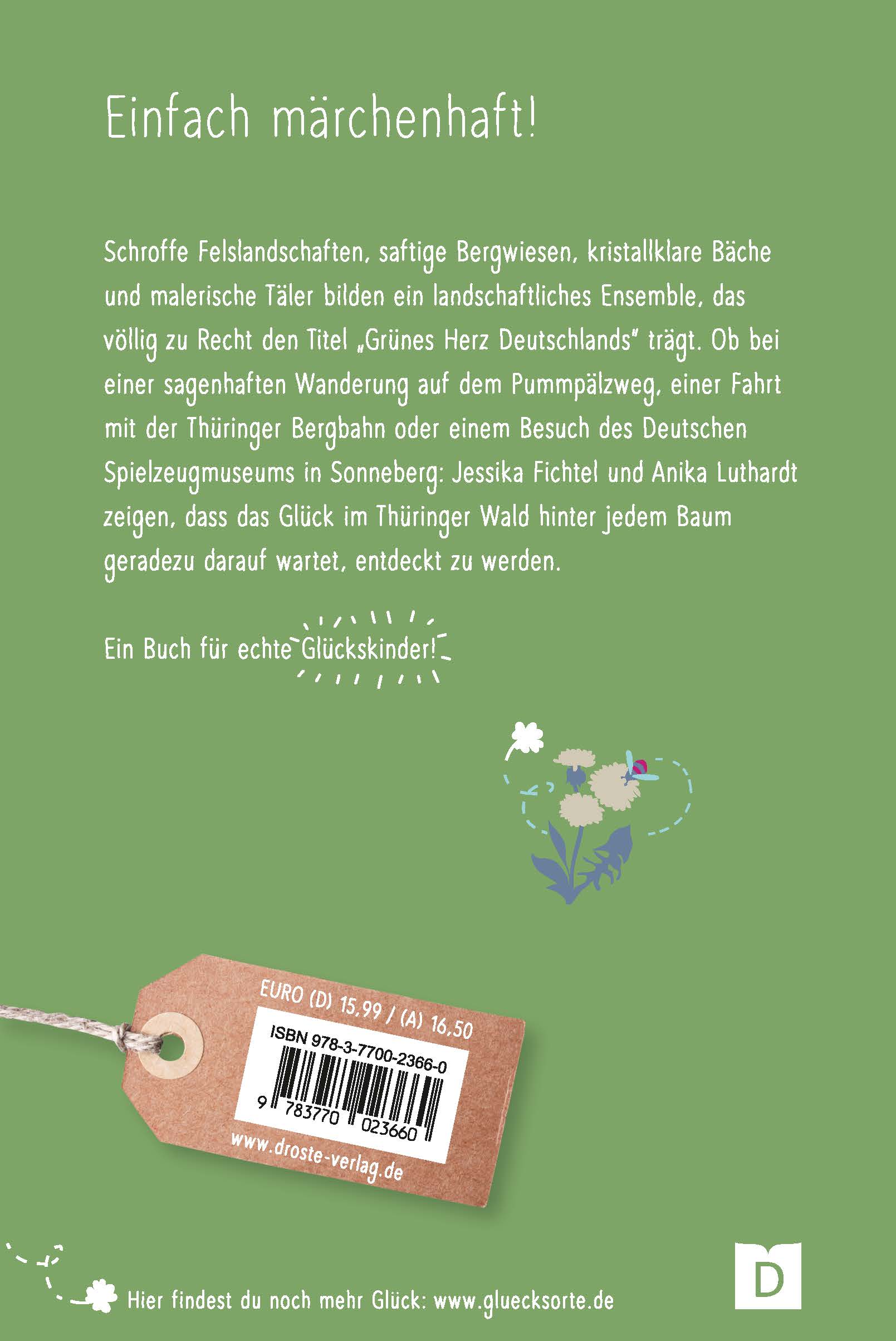 Rückseitencover Glücksorte im Thüringer Wald