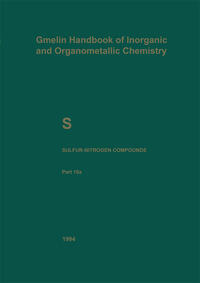 Vorderes Coverbild S Sulfur-Nitrogen Compounds