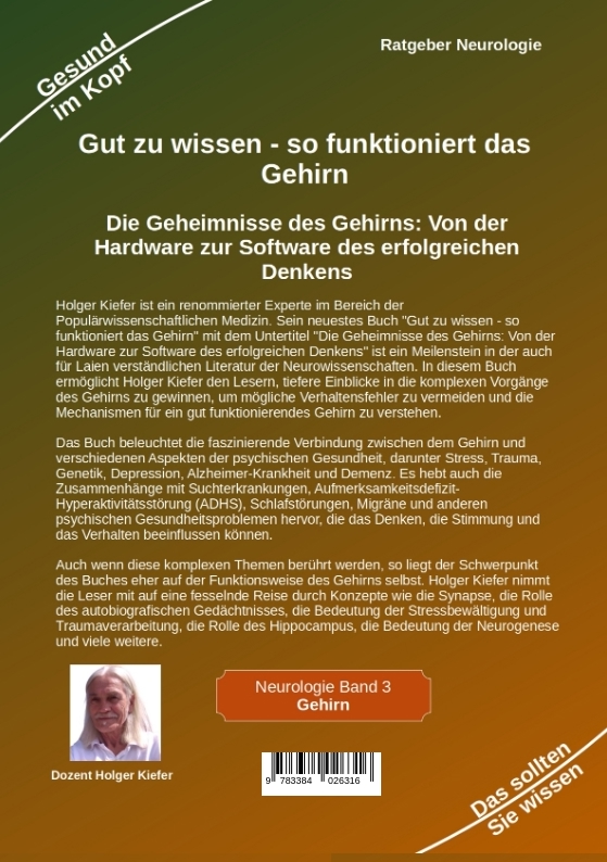Rückseitencover Gut zu wissen - so funktioniert das Gehirn