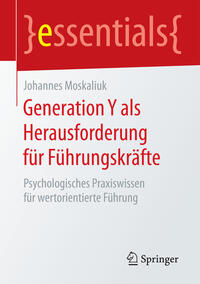 Vorderes Coverbild Generation Y als Herausforderung für Führungskräfte
