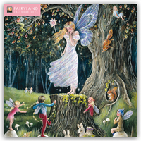 Vorderes Coverbild Fairyland – Feenland 2026 – Original Flame Tree Publishing-Kalender [Kalender]