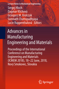 Vorderes Coverbild Advances in Manufacturing Engineering and Materials