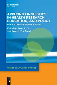 Vorderes Coverbild Applying Linguistics in Health Research, Education, and Policy