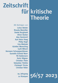 Vorderes Coverbild Zeitschrift für kritische Theorie / Zeitschrift für kritische Theorie, Heft 56/57