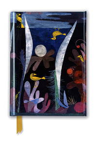 Vorderes Coverbild Premium Notizbuch DIN A6: Paul Klee, Landschaft mit gelben Vögeln