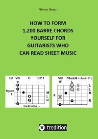 Vorderes Coverbild HOW TO FORM 1,200 BARRE CHORDS YOURSELF FOR GUITARISTS WHO CAN READ SHEET MUSIC
