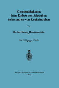 Vorderes Coverbild Gesetzmäßigkeiten beim Einbau von Schrauben insbesondere von Kopfschrauben