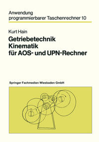 Vorderes Coverbild Getriebetechnik Kinematik für AOS- und UPN-Rechner
