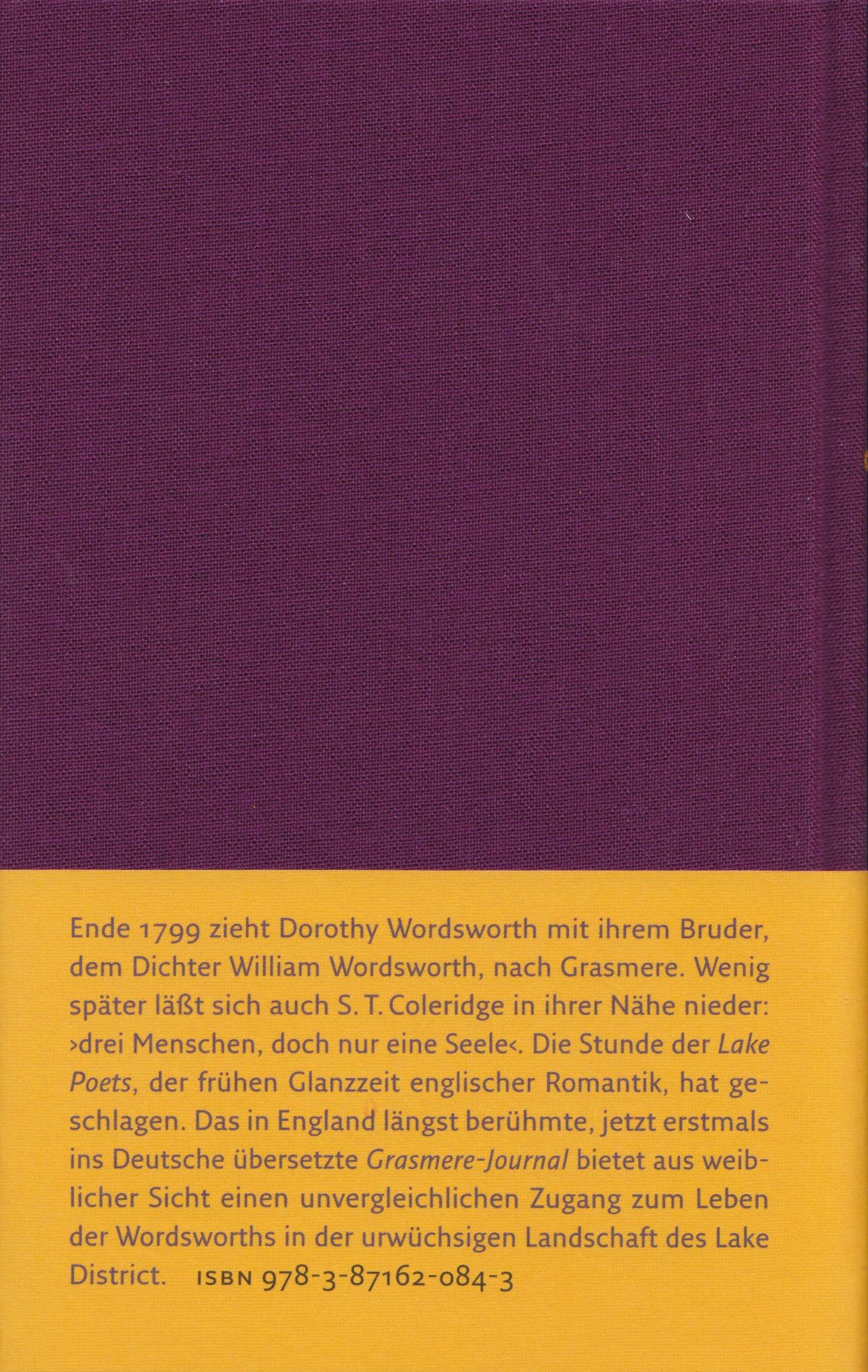 Rückseitencover Das Grasmere-Journal