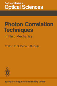 Vorderes Coverbild Photon Correlation Techniques in Fluid Mechanics