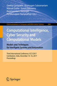 Vorderes Coverbild Computational Intelligence, Cyber Security and Computational Models. Models and Techniques for Intelligent Systems and Automation