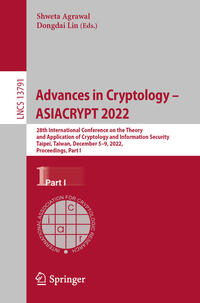Vorderes Coverbild Advances in Cryptology – ASIACRYPT 2022