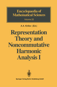 Vorderes Coverbild Representation Theory and Noncommutative Harmonic Analysis I