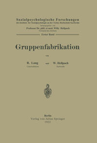 Vorderes Coverbild Gruppenfabrikation