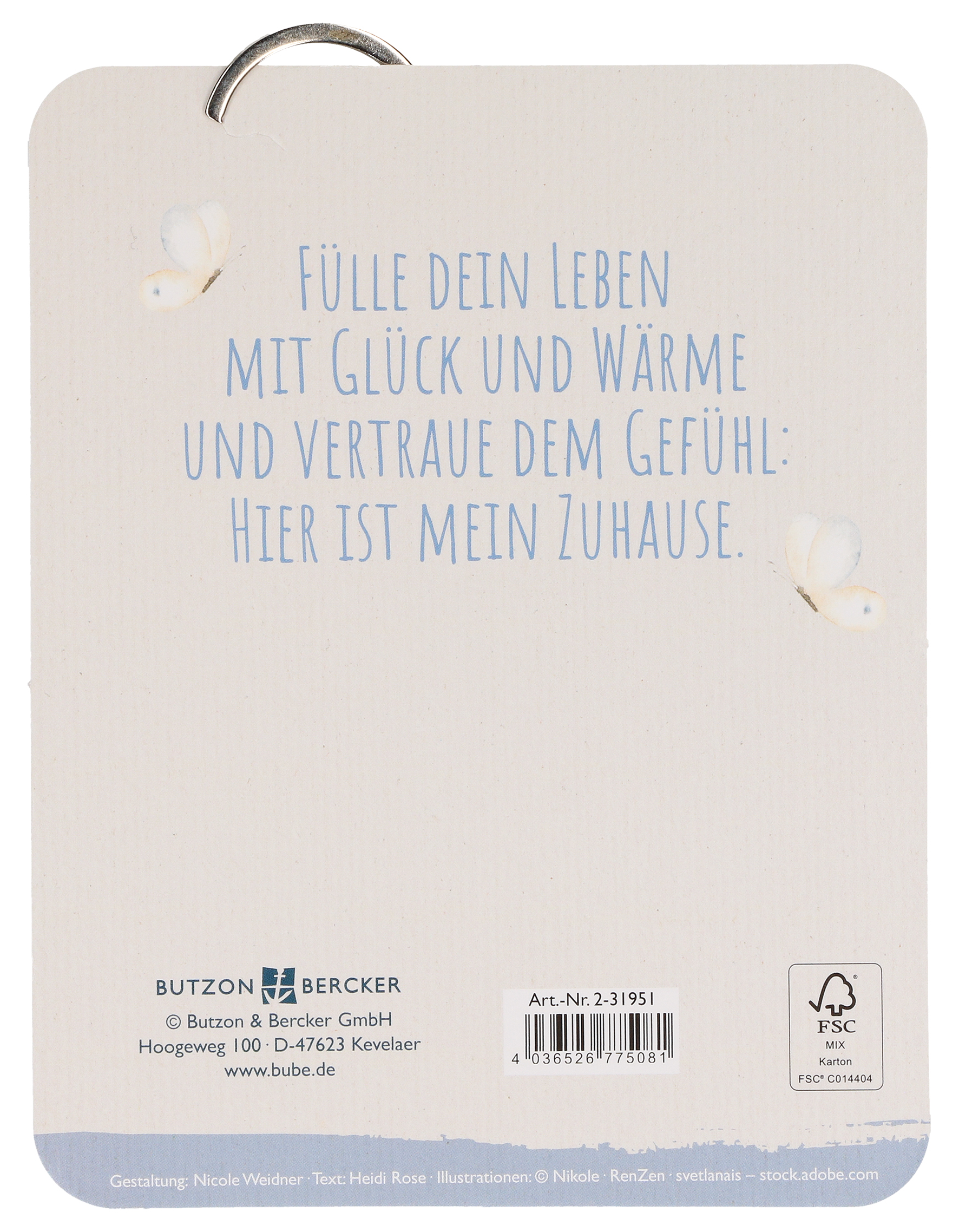 Rückseitencover Wo dein Herz zu Hause ist