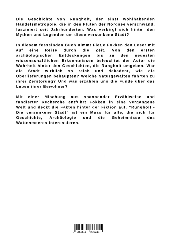 Rückseitencover Rungholt - Die versunkene Stadt