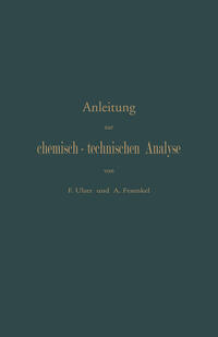 Vorderes Coverbild Anleitung zur chemisch-technischen Analyse