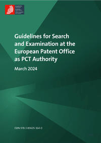 Vorderes Coverbild Guidelines for Search and Examination at the European Patent Office as PCT Authority