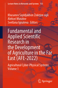 Vorderes Coverbild Fundamental and Applied Scientific Research in the Development of Agriculture in the Far East (AFE-2022)