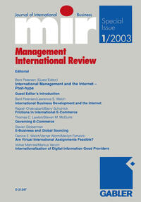 Vorderes Coverbild mir: Management International Review