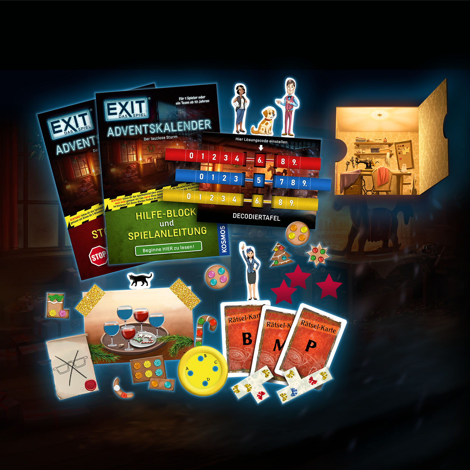 Beispielinhalt (Bild) EXIT® - Das Spiel Adventskalender