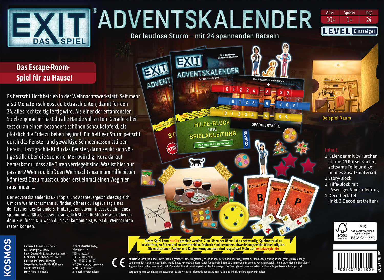 Rückseitencover EXIT® - Das Spiel Adventskalender