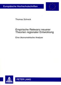Vorderes Coverbild Empirische Relevanz neuerer Theorien regionaler Entwicklung