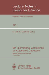 Vorderes Coverbild 9th International Conference on Automated Deduction