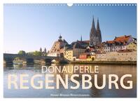 Vorderes Coverbild Donauperle Regensburg (Wandkalender 2025 DIN A3 quer), CALVENDO Monatskalender