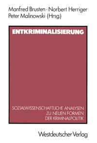 Vorderes Coverbild Entkriminalisierung